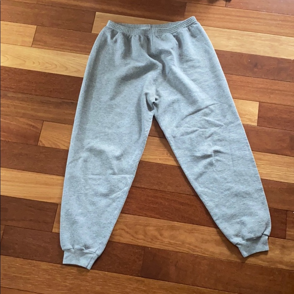 Grey sweatpants